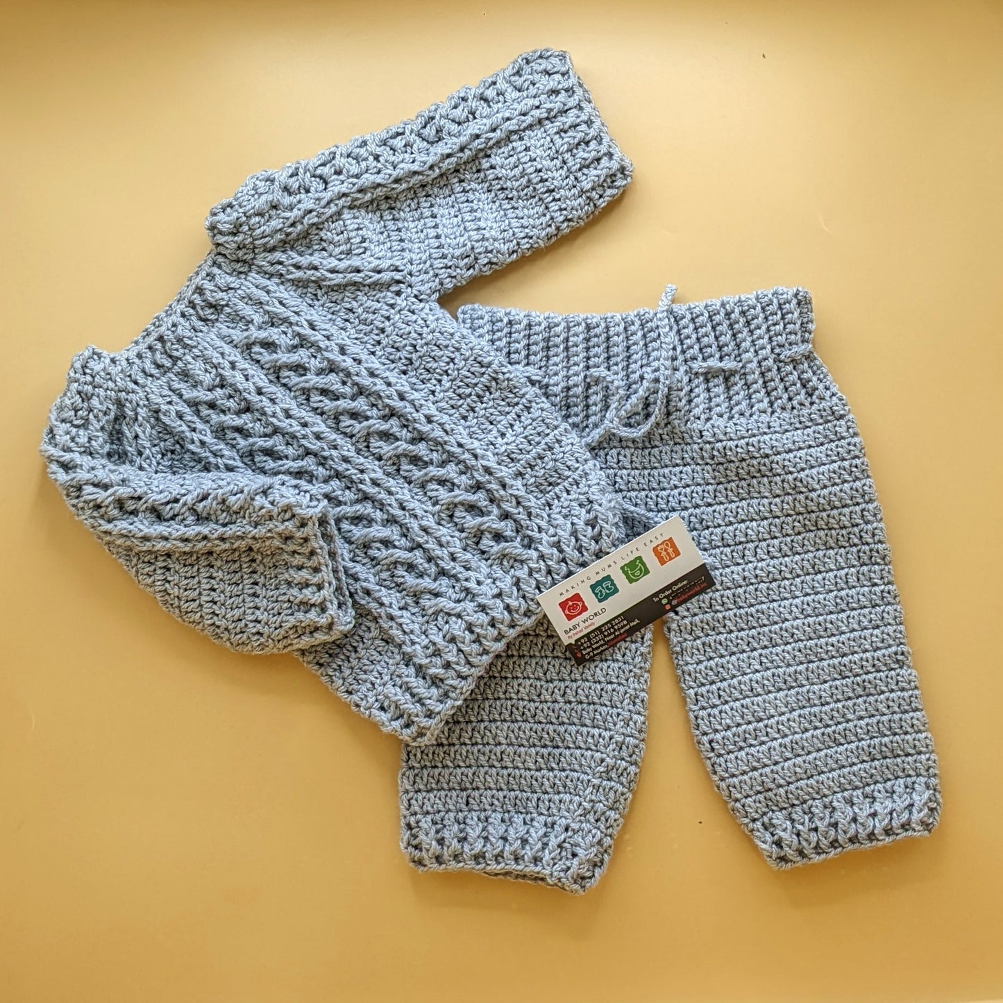 Premium Quality Handmade Baby Crochet Knitted Suit - Winter